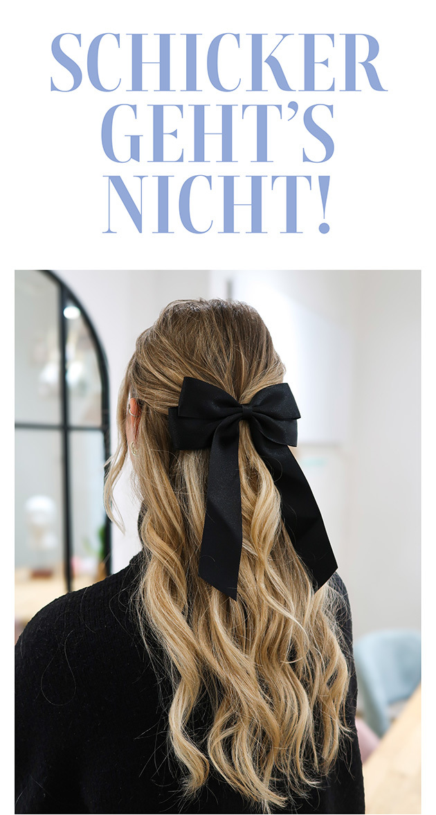 Schicker geht´s nicht - Haarschleifen (© Great Lengths)